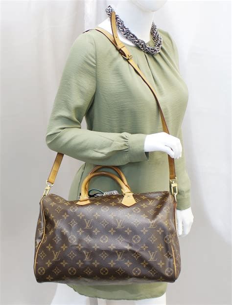 louis vuitton speedy 35 bandouliere monogram|louis Vuitton Speedy 30 measurements.